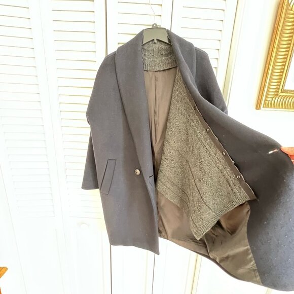 SØSKEN Studios Oversized Wool-Blend Coat (Size: Med., 8-10; See photo) - Picture 4 of 8